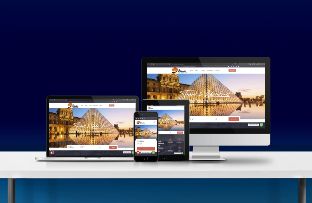Travel agency website design